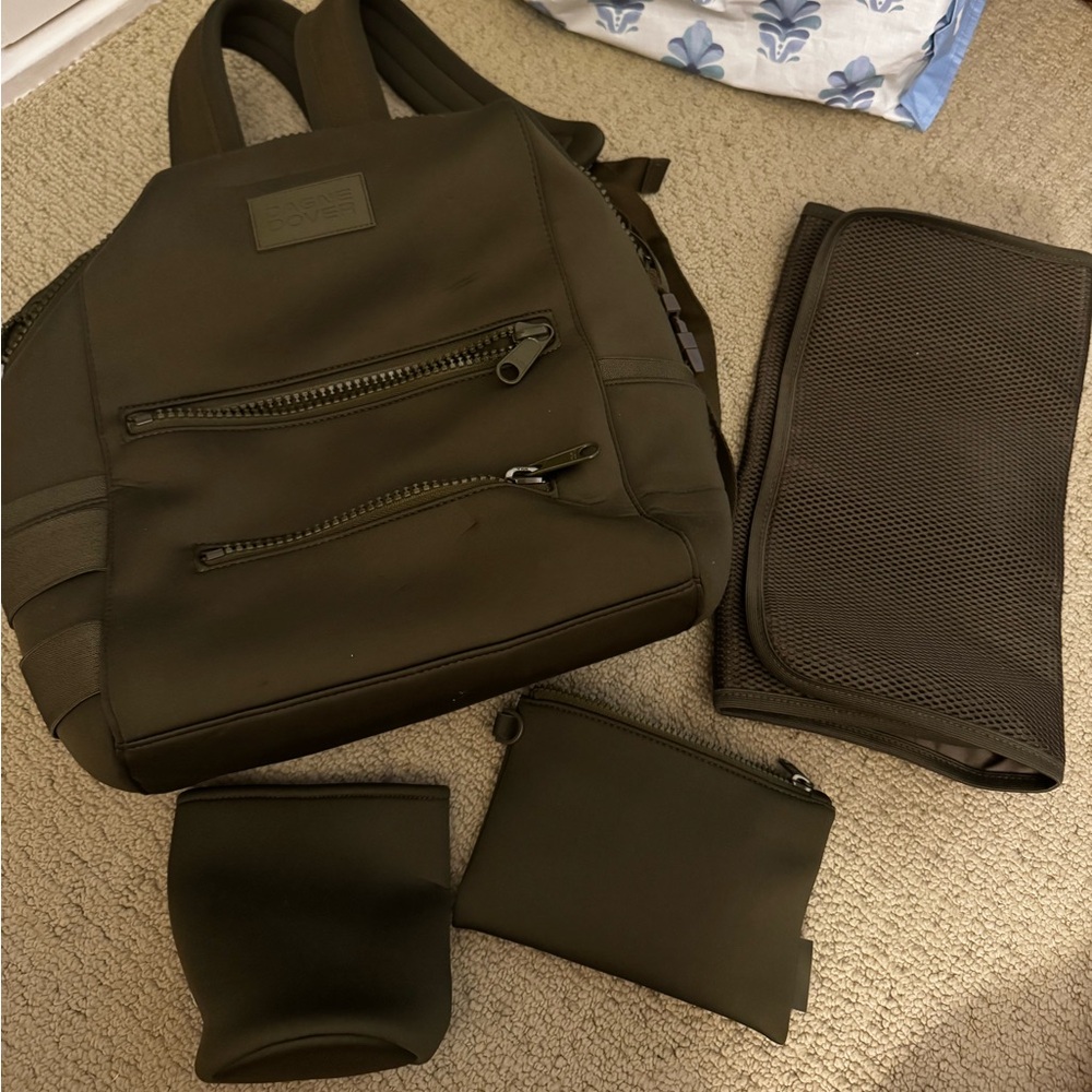 Dagne Dover Indi Neoprene Diaper Backpack - Moss